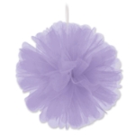 Lavender Tulle Balls (Pack of 24) lavender tulle balls, 8 inch tulle decorations, hanging tulle balls, lavender party décor, tulle pom poms lavender, pastel event decorations, baby shower tulle décor, Party Express tulle balls