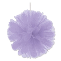 Lavender Tulle Balls (Pack of 24) lavender tulle balls, 8 inch tulle decorations, hanging tulle balls, lavender party décor, tulle pom poms lavender, pastel event decorations, baby shower tulle décor, Party Express tulle balls
