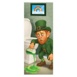 Leprechaun Restroom Door Cover 