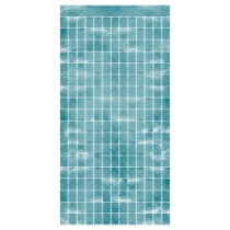 Light Blue Metallic Square Curtain