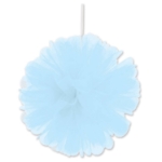 Light Blue Tulle Balls (Pack of 24) light blue tulle balls, 8 inch tulle decorations, hanging tulle balls, light blue party décor, tulle pom poms blue, pastel event decorations, baby shower tulle décor, Party Express tulle balls