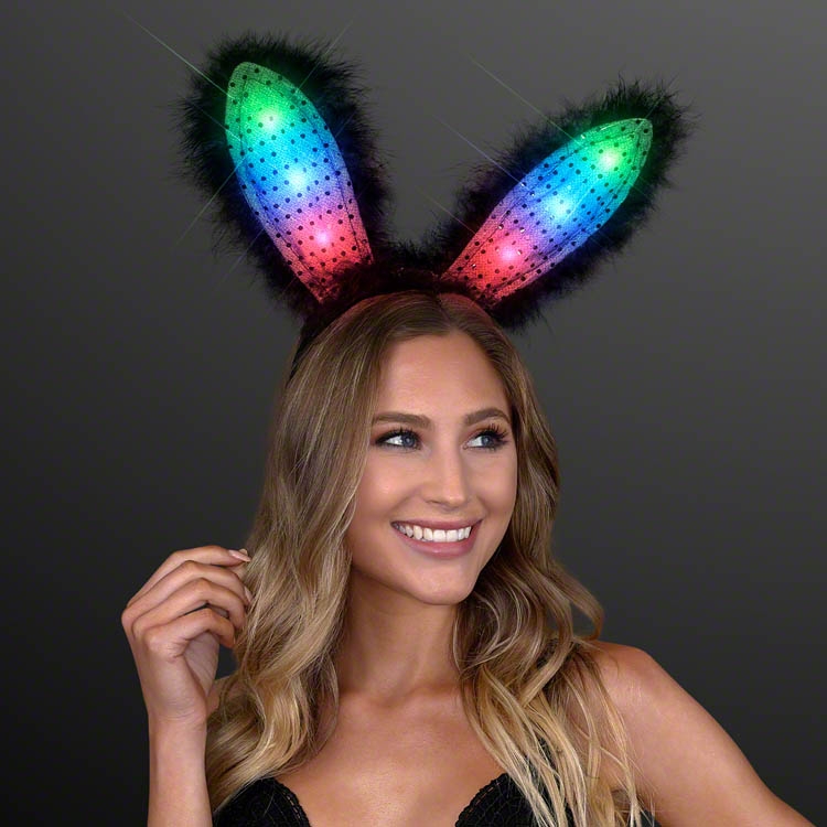 Light Up Bunny Ears Headband. These light up bunny ears are the perfect addition to that fun Easter outfit.