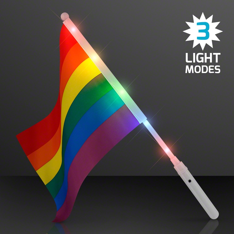 Light Up Rainbow Flags