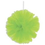 Lime Green Tulle Balls (Pack of 24) lime green tulle balls, 8 inch tulle decorations, hanging tulle balls, lime green party décor, tulle pom poms green, bright event decorations, baby shower tulle décor, Party Express tulle balls