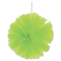 Lime Green Tulle Balls (Pack of 24) lime green tulle balls, 8 inch tulle decorations, hanging tulle balls, lime green party décor, tulle pom poms green, bright event decorations, baby shower tulle décor, Party Express tulle balls