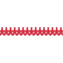 Lobster Tissue Garland (Pack of 12) lobster tissue garland, red lobster garland, nautical party decorations, seafood boil décor, coastal party garland, die-cut tissue decorations, Party Express lobster garland, summer party décor