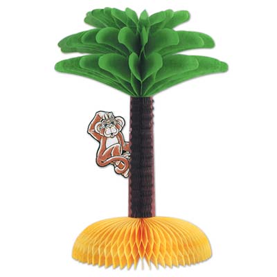 Palm Tree with Monkey Luau Centerpiece