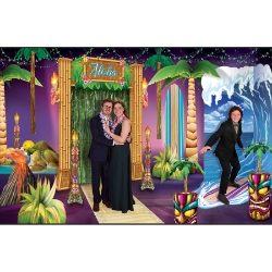Luau Prom Kit (22 Total Pieces Per Kit) luau prom kit, tropical prom decorations, Hawaiian party décor, luau themed event supplies, island prom theme, tropical stand-ups, summer dance decorations, Party Express prom kit