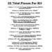 Luau Prom Kit (22 Total Pieces Per Kit) - 56166