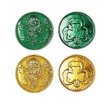 Lucky Leprechaun Plastic Coins for St. Patrick's Day