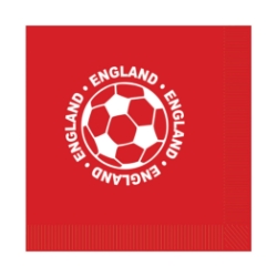 Soccer Luncheon Napkins - England (Pack of 192) England napkins, England soccer napkins, English party supplies, soccer party décor, England theme decorations, bulk luncheon napkins, pack of 192 napkins, Party Express England décor