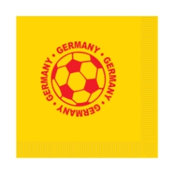 Soccer Luncheon Napkins - Germany (Pack of 192) Germany napkins, Germany soccer napkins, German party supplies, soccer party décor, Germany theme decorations, bulk luncheon napkins, pack of 192 napkins, Party Express Germany décor
