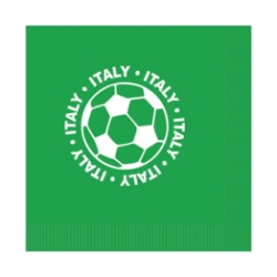Soccer Luncheon Napkins - Italy (Pack of 192) Italy napkins, Italy soccer napkins, Italian party supplies, soccer party décor, Italy theme decorations, bulk luncheon napkins, pack of 192 napkins, Party Express Italy décor