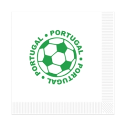 Soccer Luncheon Napkins - Portugal (Pack of 192) Portugal napkins, Portugal soccer napkins, Portuguese party supplies, soccer party décor, Portugal theme decorations, bulk luncheon napkins, pack of 192 napkins, Party Express Portugal décor