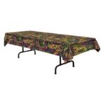 Plastic Mardi Gras Beads Table Cover