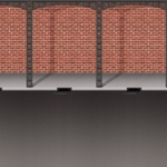 Mardi Gras Brick Wall & Street Backdrop