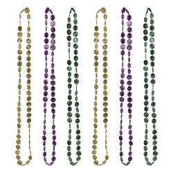 Mardi Gras Coin Beads 