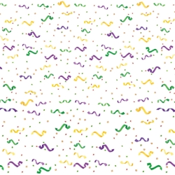 Mardi Gras Confetti & Serpentine Border