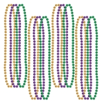 Purple, Gold, and Green Small Round Beads