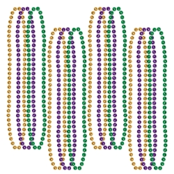 Purple, Gold, and Green Small Round Beads