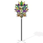 Mardi Gras Pole Topper (Pack of 4) Mardi Gras Pole Topper, Mardi Gras decorations, Fat Tuesday decorations, carnival party décor, New Orleans party supplies, Mardi Gras event decorations, Mardi Gras parade decorations, Mardi Gras entrance décor, purple green gold decorations, festive pole topper, Mardi Gras theme party, carnival decorations, Mardi Gras supplies, Party Express Mardi Gras, Fat Tuesday party supplies
