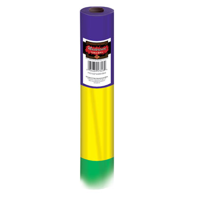 Purple, Yellow and Green Mardi Gras Table Roll