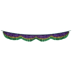 Mardi Gras Tinsel Fringe Bunting
