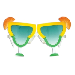 Plastic Margarita Yellow and Green Glass Fancy Frames