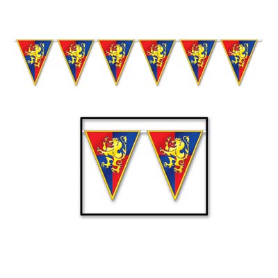 Pennant banner with blue and red background including the Bavarian Lion.
