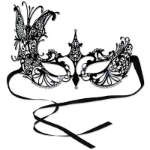 Metal Filigree Masquerade Mask (Pack of 6) Metal Filigree Masquerade Mask, decoration, party favor, masquerade, masks, new year's eve, wholesale, inexpensive, bulk