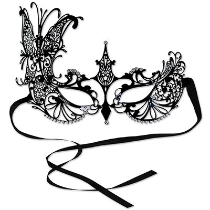 Metal Filigree Masquerade Mask (Pack of 6) Metal Filigree Masquerade Mask, decoration, party favor, masquerade, masks, new year's eve, wholesale, inexpensive, bulk