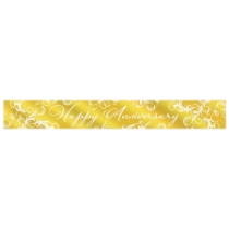 Metallic Gold Happy Anniversary Banner