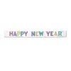 Happy New Year Banner with bright colored letters