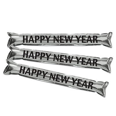 Silver Metallic "Make Some Noise" Party Sticks