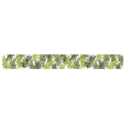 Metallic Palm Leaf Fringe Banner