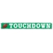 Metallic Touchdown Fringe Banner 