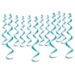 Turquoise Metallic Whirls (Pack of 72) - 53505-T