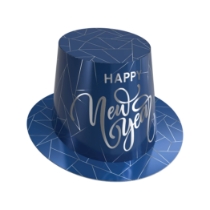 Midnight Blue New Year Hi-Hat w/ Silver Accents 