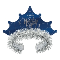 Midnight Blue New Year Tiara w/ Silver Accents 