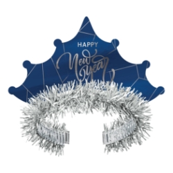 Midnight Blue New Year Tiara w/ Silver Accents 