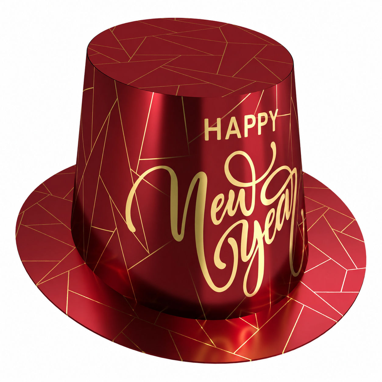 Midnight Crimson New Year Hi-Hat (Pack of 25) Midnight Crimson New Year Hi-Hats, New Years Eve hats, NYE party hats, crimson party hats, New Year accessories, New Years Eve supplies, bulk party hats, pack of 25 party hats, countdown celebration accessories, corporate New Years party supplies, hotel New Year decorations, restaurant party favors, holiday party hats, festive New Year wearables, Party Express