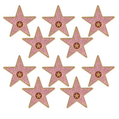 Mini Star Cutouts wall decorations for a movie themed party
