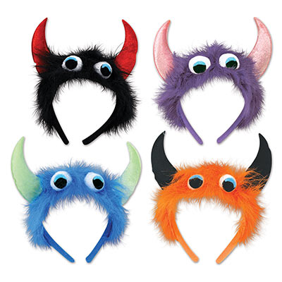 Monster Headbands (Pack of 12) Monster Headbands, party favor, monster, halloween, wholesale, inexpensive, bulk