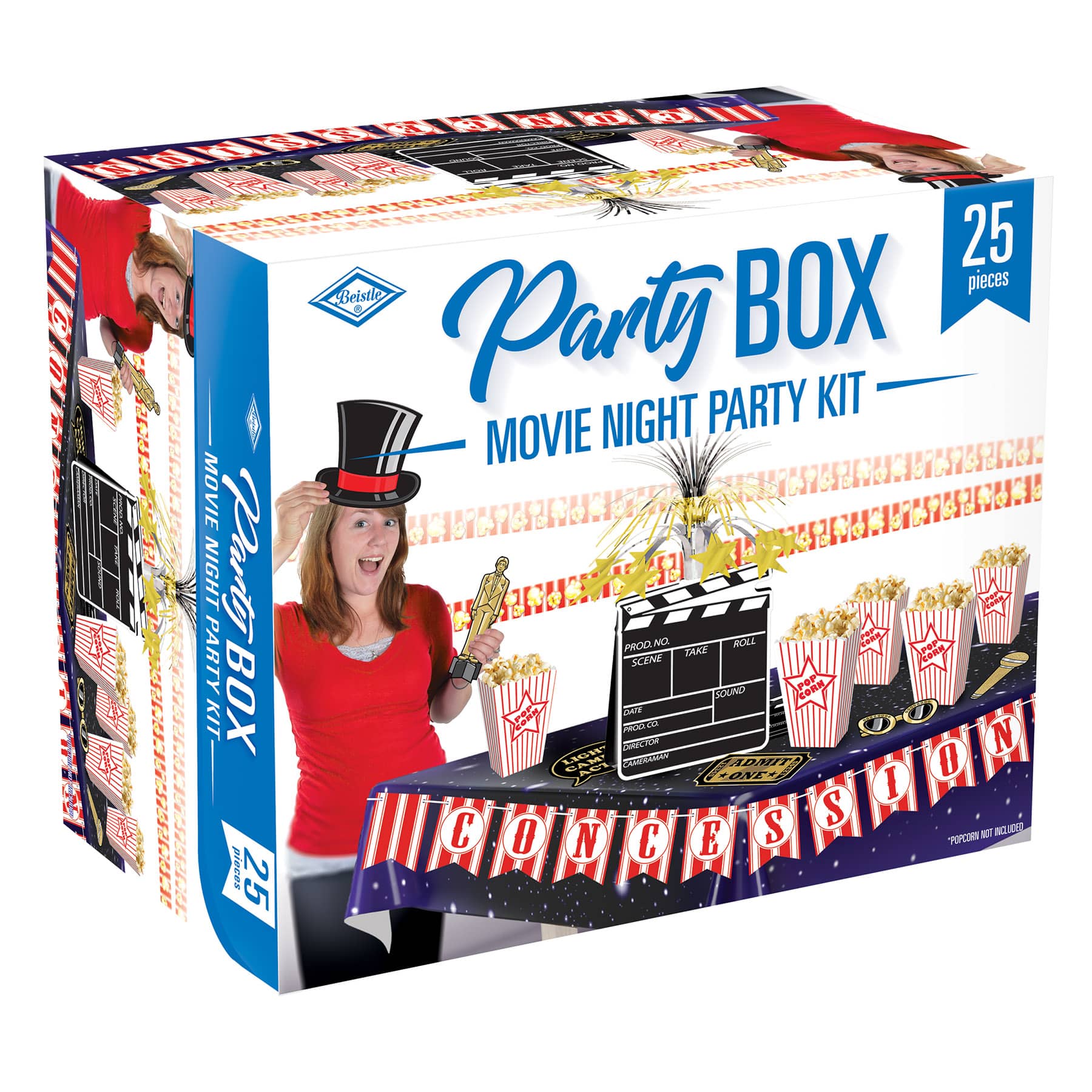 Movie Night Party Box (Pack of 1) Movie Night Party Box, movie night, party box, decoration, awards night, wholesale, inexpensive, bulk