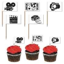 Movie Set Picks cupcake decoration 