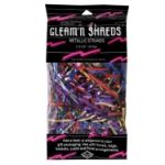 Multi-Color Gleam 'N Shreds Metallic Strands (Pack of 12) multi color metallic shreds, rainbow basket filler, gleam n shreds multi color, metallic strands décor, gift basket filler rainbow, party décor shreds, colorful centerpiece accents, Party Express metallic shreds