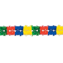 Multi-Color Pageant Garland made of tissue material.