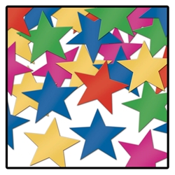 Multicolor Confetti Stars