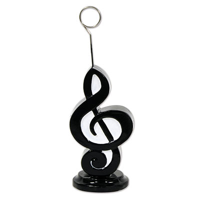 Musical note photo and balloon holder. 
