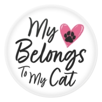 My Heart Belongs to My Cat Button